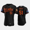 austin voth 51 little league classic 2022 baltimore orioles black alternate jersey