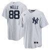 austin wells 88 new york yankees home men jersey white