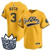 babe ruth 3 new york yankees biggie smalls men jersey gold