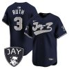 babe ruth 3 new york yankees jay z men jersey navy