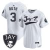 babe ruth 3 new york yankees jay z men jersey white