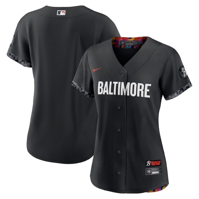 baltimore orioles womens 2023 city connect jersey black