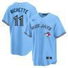 bo bichette 11 toronto blue jays alternate men jersey powder blue