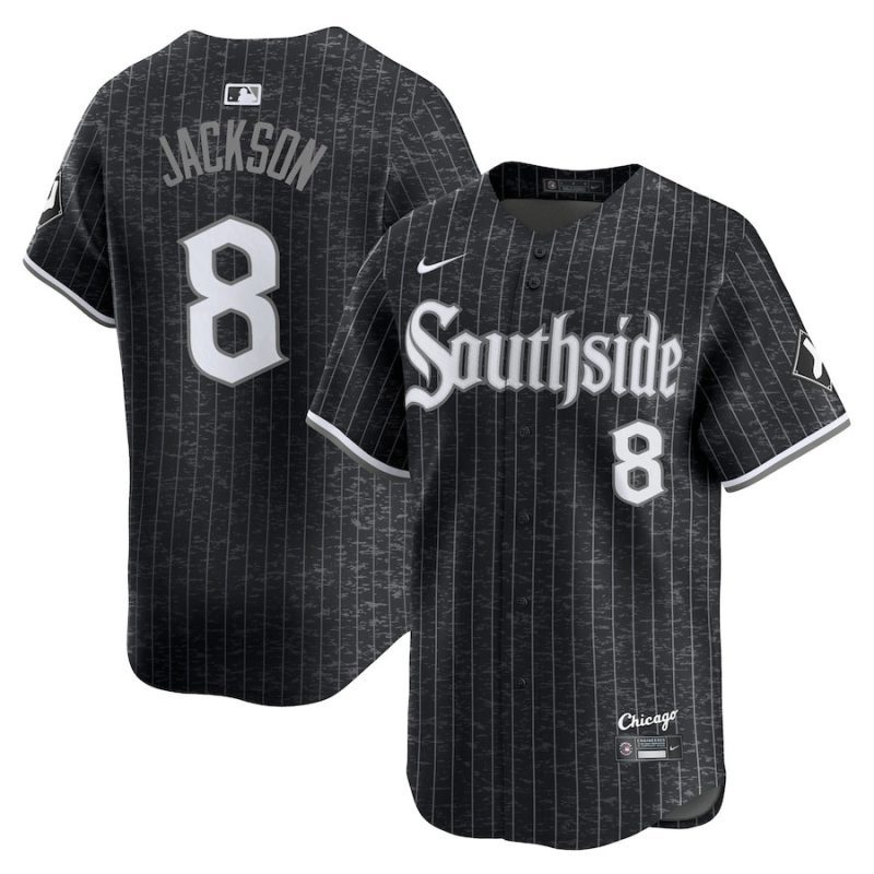 bo jackson 8 chicago white sox city connect retired men jersey black