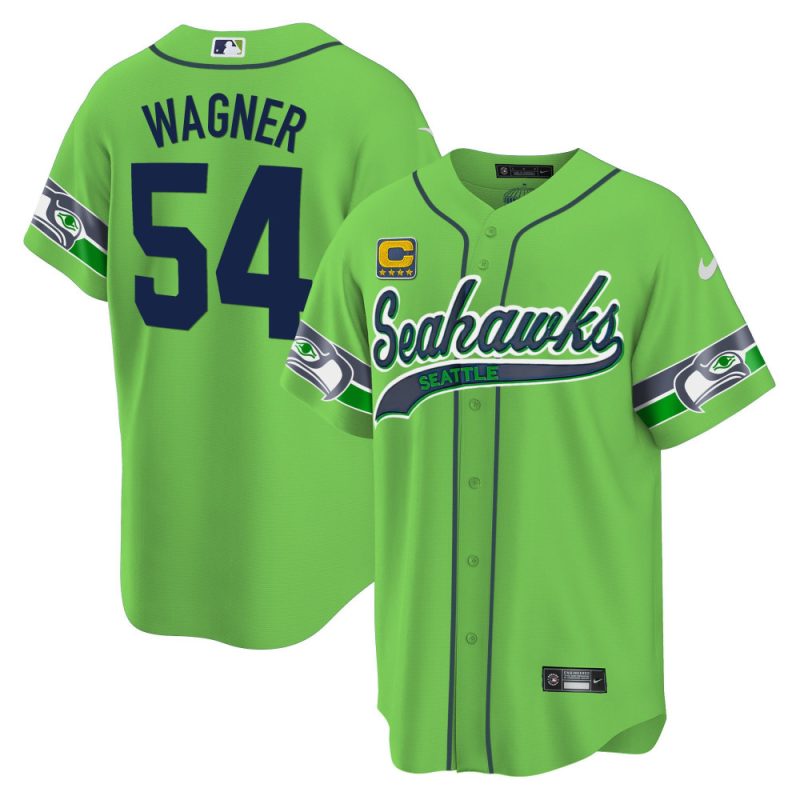 bobby wagner 54 seattle seahawks men jersey green