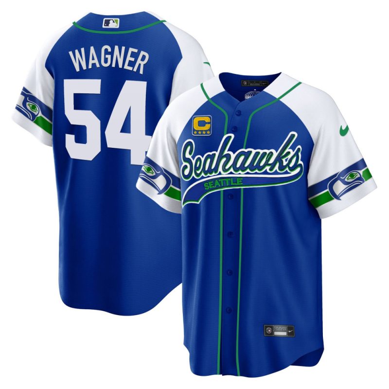 bobby wagner 54 seattle seahawks throwback men jersey alternate