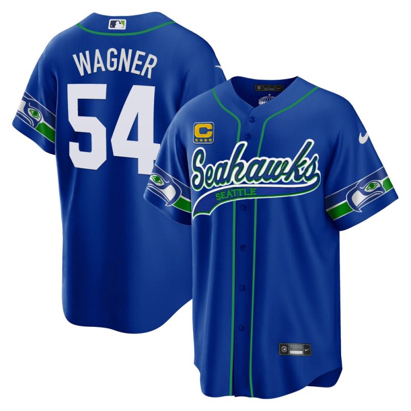 bobby wagner 54 seattle seahawks throwback men jersey royal