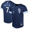 bobby witt jr 7 kansas city royals city connect limited youth jersey navy