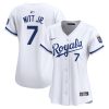 bobby witt jr 7 kansas city royals women home limited player jersey white