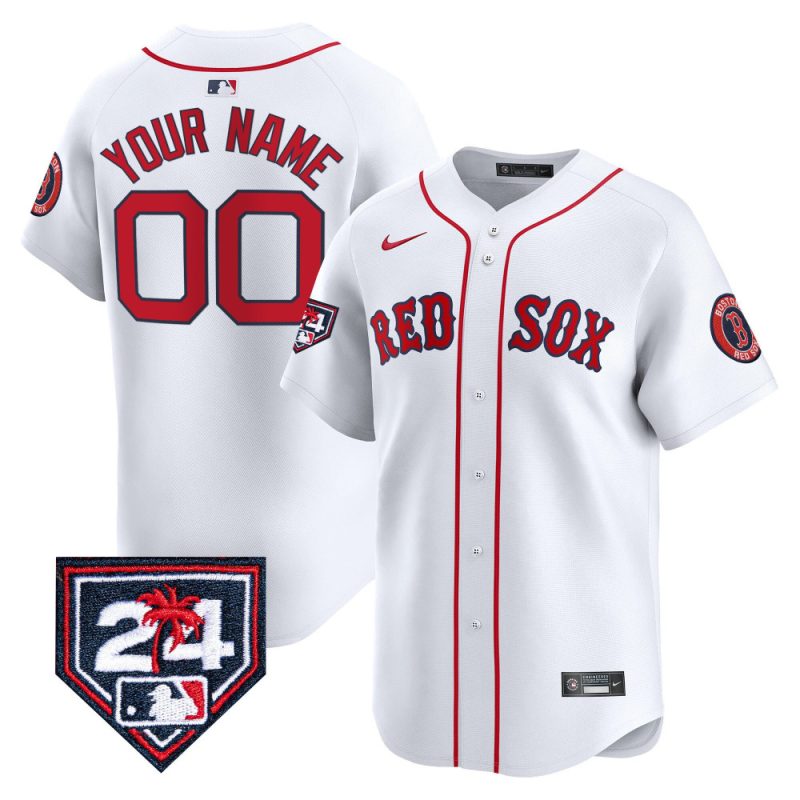 boston red sox 2024 spring training custom men jersey white