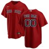 boston red sox alternate custom men jersey red