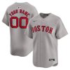 boston red sox away limited custom men jersey gray