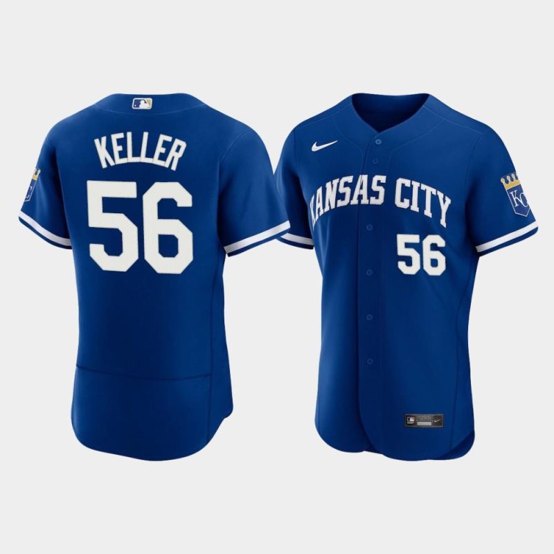 brad keller 56 kansas city royals mens 2022 alternate jersey royal jersey