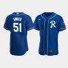 brady singer 51 kansas city royals team logo royal alternate jersey jersey