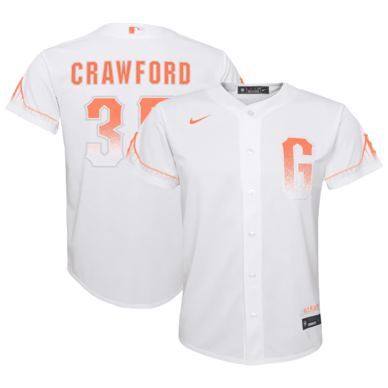 brandon crawford 35 san francisco giants youth city connect jersey white