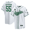 brandon graham 55 philadelphia eagles baseball men jersey white