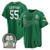 brandon graham 55 philadelphia eagles jerome brown retired patch baseball men jersey kelly green