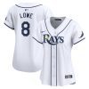 brandon lowe 8 tampa bay rays women home limited player jersey white