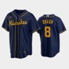 brewers 8 ryan braun alternate navy jersey jersey