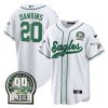 brian dawkins 20 philadelphia eagles jerome brown retired patch baseball men jersey white