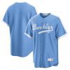 brooklyn dodgers cooperstown collection alternate men jersey light blue