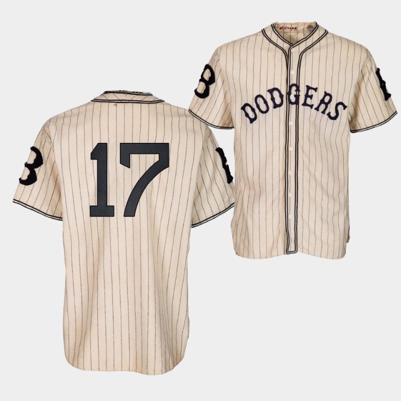 brooklyn dodgers hanser alberto 1933 heritage 17 gold pinstripe jersey