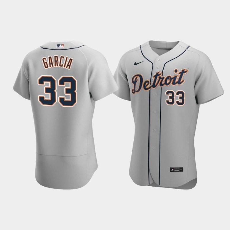 bryan garcia 33 detroit tigers gray road jersey jersey