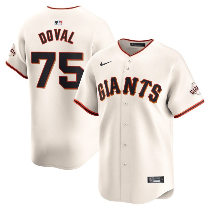 camilo doval 75 san francisco giants home limited men jersey cream