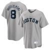 carl yastrzemski 8 boston red sox cooperstown collection road jersey gray