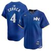 carlos correa 4 minnesota twins 2024 city connect limited men jersey royal