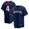 carlos correa 4 minnesota twins team logo alternate men jersey navy