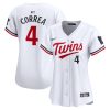 carlos correa 4 minnesota twins women home limited player jersey white