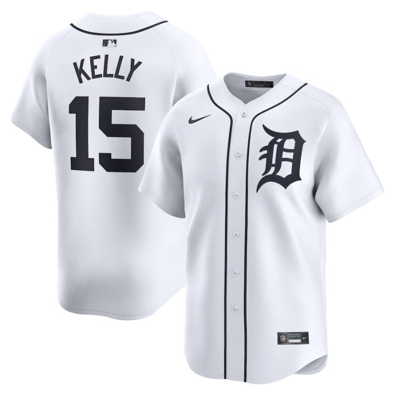 carson kelly 15 detroit tigers home limited player men jersey white