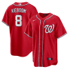 carter kieboom 8 washington nationals alternate men jersey red