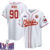 charles omenihu 90 kansas city chiefs super bowl lviii baseball men jersey white