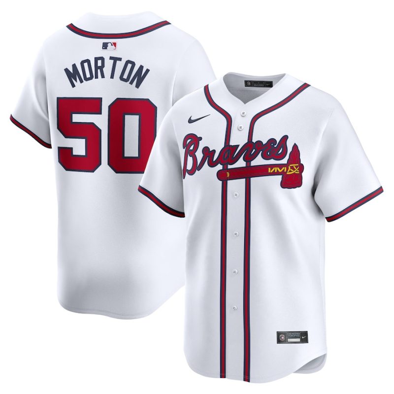 charlie morton 50 atlanta braves home limited player men jersey white