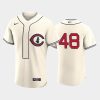 chicago cubs 2022 field of dreams cream 48 p j higgins jersey