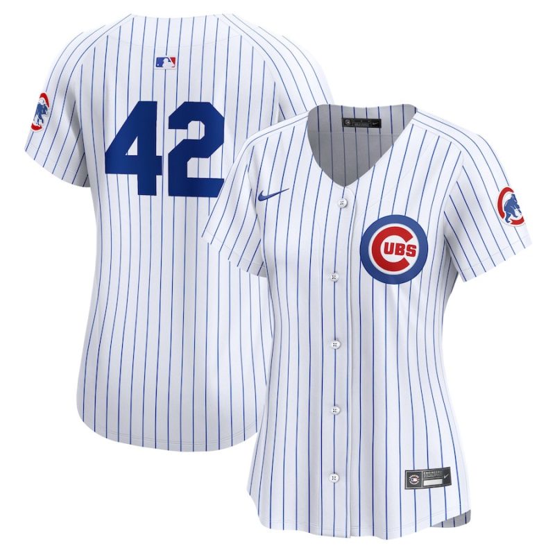 chicago cubs 2024 jackie robinson day home limited women jersey white