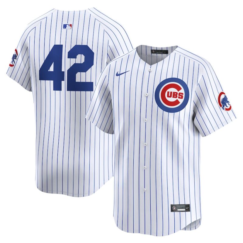 chicago cubs 2024 jackie robinson day home men limited jersey white