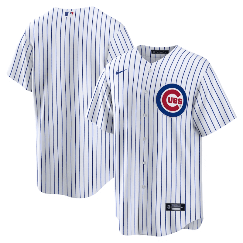 chicago cubs home blank men jersey white