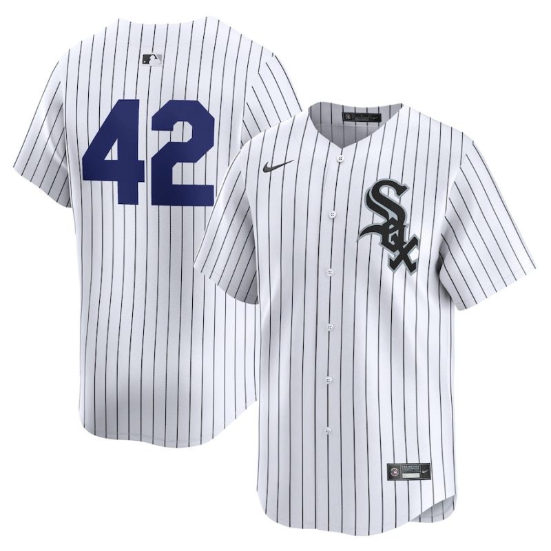 chicago white sox 2024 jackie robinson day home men limited jersey white