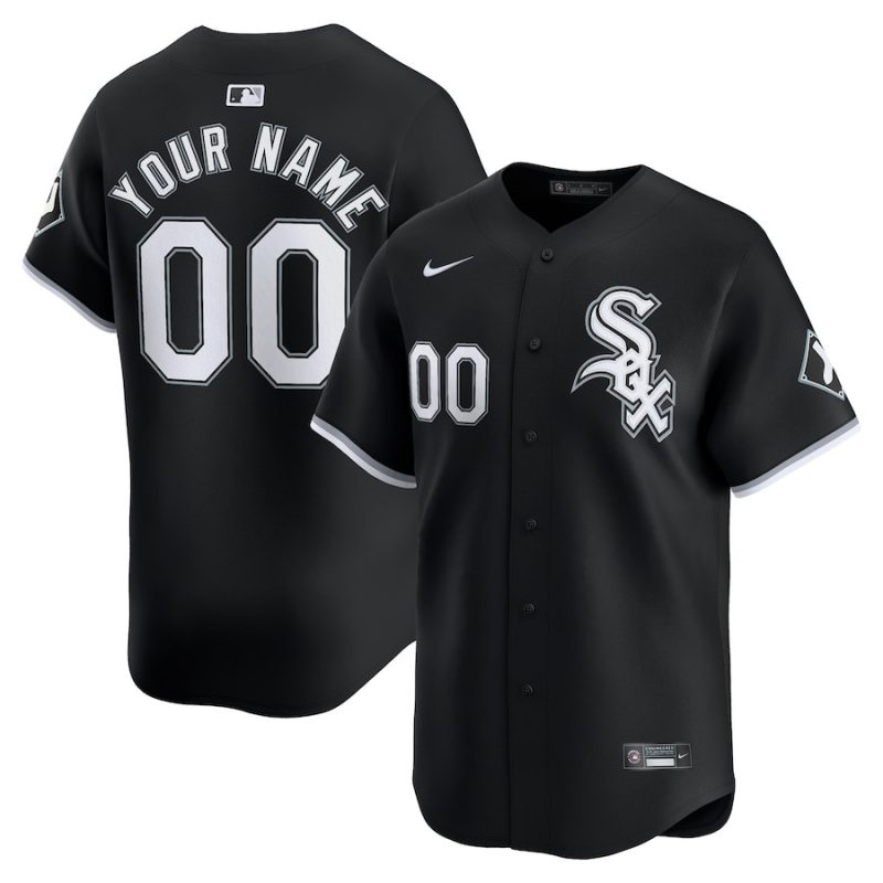 chicago white sox alternate limited custom men jersey black