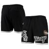 chicago white sox team logo mesh shorts black men