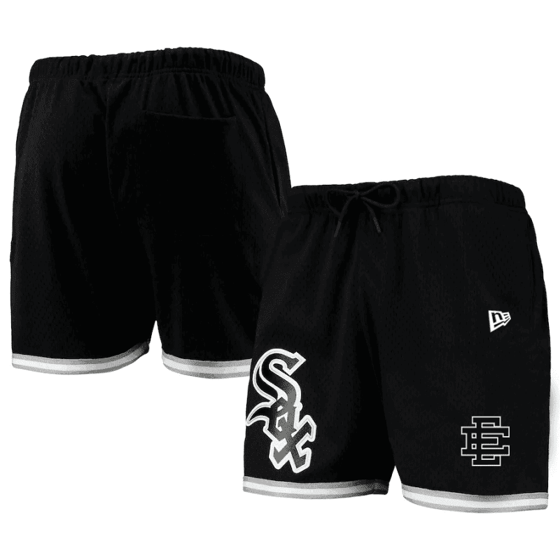 chicago white sox team standard logo mesh shorts black