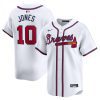 chipper jones 10 atlanta braves home limited player men jersey white