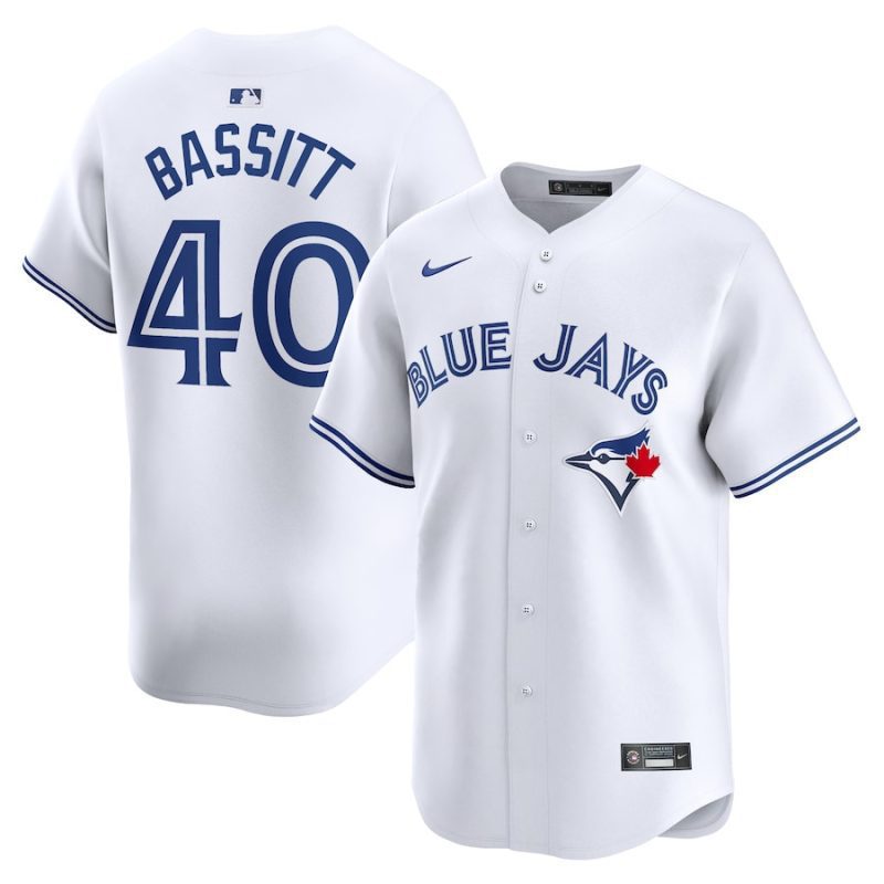 chris bassitt 40 toronto blue jays home limited player men jersey white