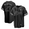 christian mccaffrey 23 san francisco 49ers baseball men jersey black silver