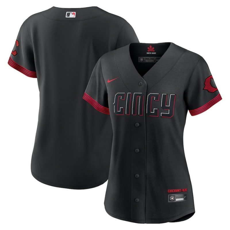 cincinnati reds womens 2023 city connect jersey black