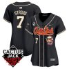 cj stroud 7 houston astros cactus jack celebrity softball game patch women jersey black