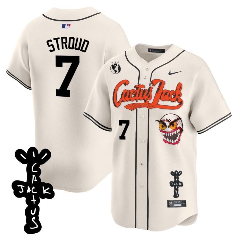 cj stroud 7 houston astros cactus jack patch v2 men jersey cream